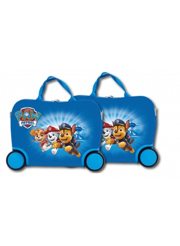 Kids trolley PAW PATROL SUITCASE BLUE RIDE ON