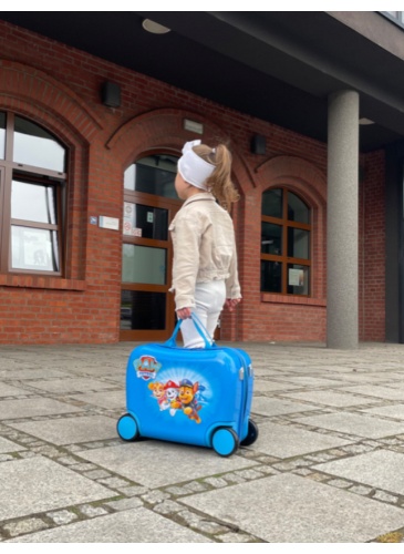Kids trolley PAW PATROL SUITCASE BLUE RIDE ON
