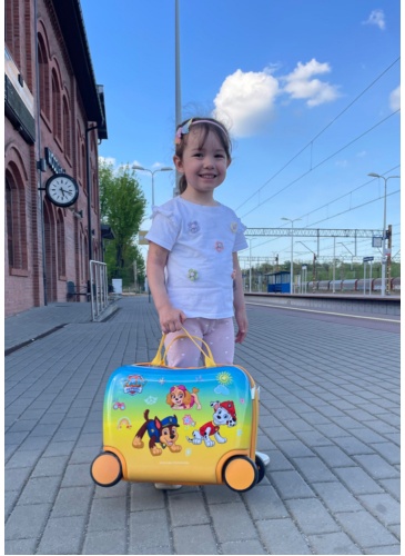 Kids trolley PAW PATROL SUITCASE YELLOW RIDE ON