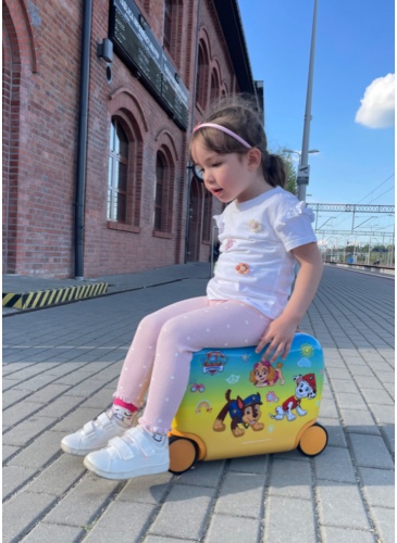 Kids trolley PAW PATROL SUITCASE YELLOW RIDE ON