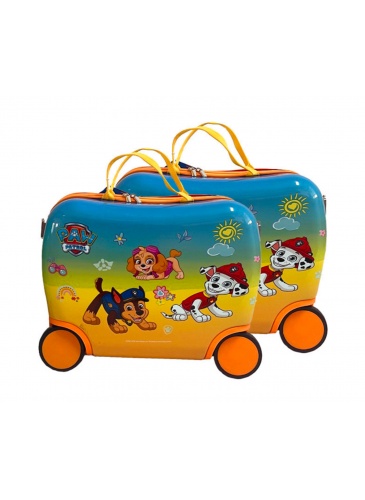 Kids trolley PAW PATROL SUITCASE YELLOW RIDE ON