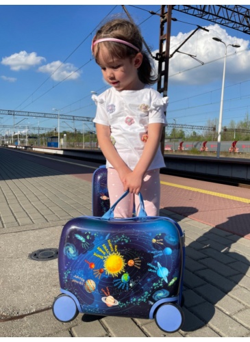 Kids trolley SUITCASE RIDE ON - COSMOS