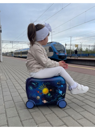 Kids trolley SUITCASE RIDE ON - COSMOS