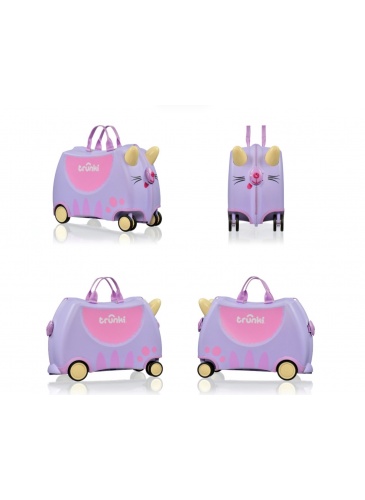 Vaikų mažasis lagaminas Trunki GLIDE 360 CASSIE THE CAT