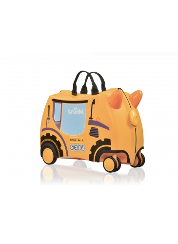 Vaikų mažasis lagaminas Trunki GLIDE 360 DOUG THE DIGGER