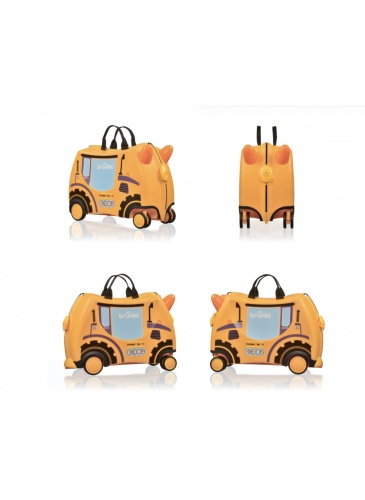 Vaikų mažasis lagaminas Trunki GLIDE 360 DOUG THE DIGGER