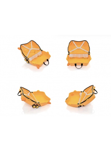 Vaikų mažasis lagaminas Trunki GLIDE 360 DOUG THE DIGGER
