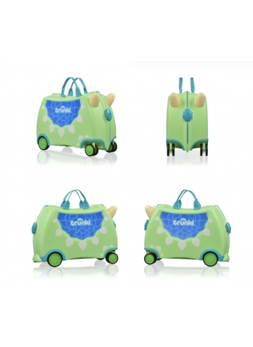 Vaikų mažasis lagaminas Trunki GLIDE 360 DUDLEY THE DINOSAUR