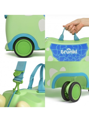 Vaikų mažasis lagaminas Trunki GLIDE 360 DUDLEY THE DINOSAUR