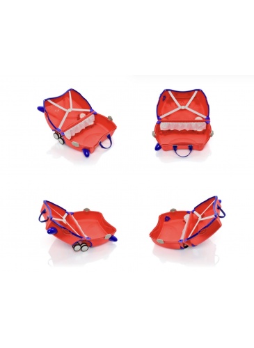 Vaikų mažasis lagaminas Trunki GLIDE 360 FRANK THE FIRE TRUCK