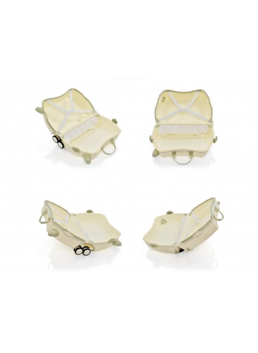 Vaikų mažasis lagaminas Trunki GLIDE 360 SOLI white