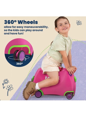 Vaikų mažasis lagaminas Trunki GLIDE 360 TRIXIE