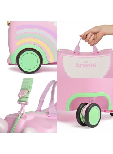 Vaikų mažasis lagaminas Trunki GLIDE 360 UNA THE UNICORN