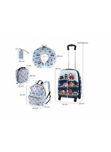 Kids set of 5   SUITCASE CARS