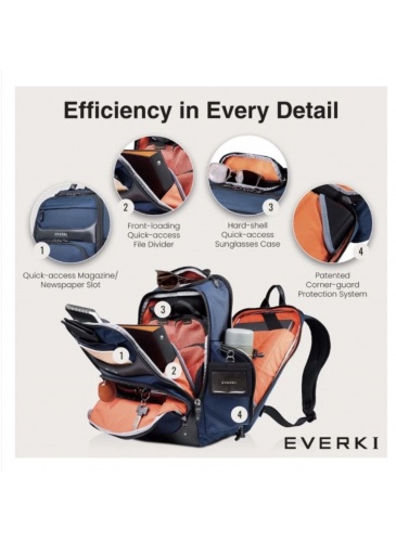 Verslo kuprinė  EVERKI 15.6 ONYX NAVY