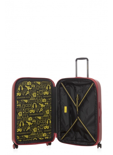 Kohver 75 cm  MANDARINA DUCK LOGODUCK+ punane