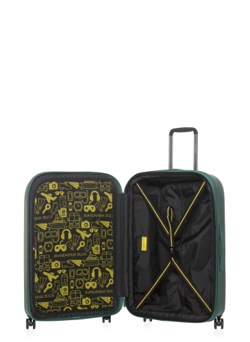 Kohver 75 cm  MANDARINA DUCK LOGODUCK+ roheline