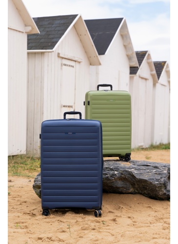 Lagaminas 77 cm JUMP STRIPER Pušų žalia