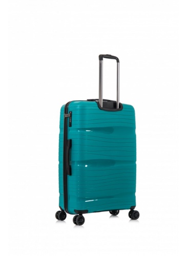 Kohver 78 cm D&N Lederwaren Petrol
