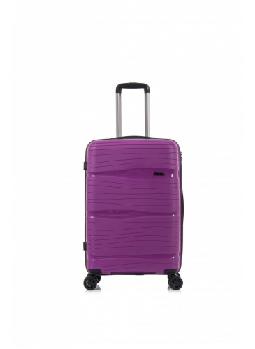 Kohver 78 cm D&N Lederwaren lilla
