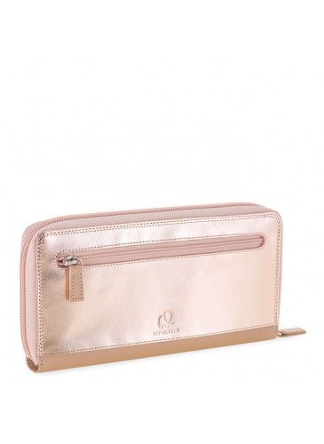 Nahast naiste rahakott Mywalit Nude Rose-Gold